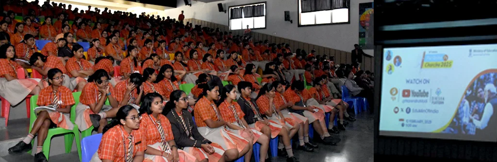 SIRS Class X and XII Students Tune into Pariksha Pe Charcha 2025