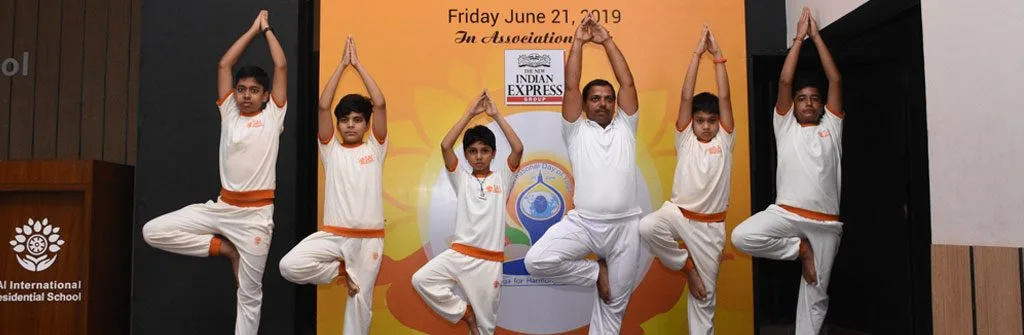 International Day for Yoga at SAI International Residential School