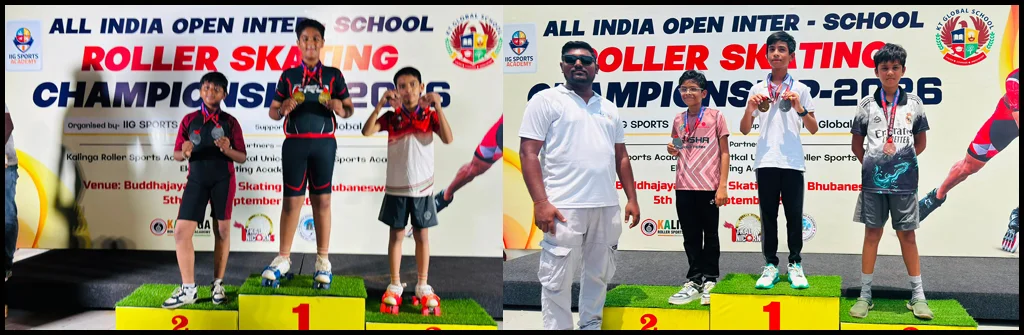 SIRS Skaters Shine at All India Open Inter School Roller Skating Championship