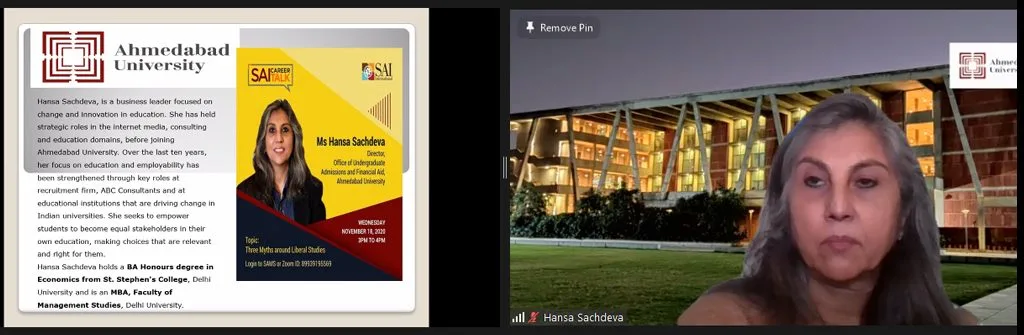SAI Career Talk – Three Myths around Liberal Arts