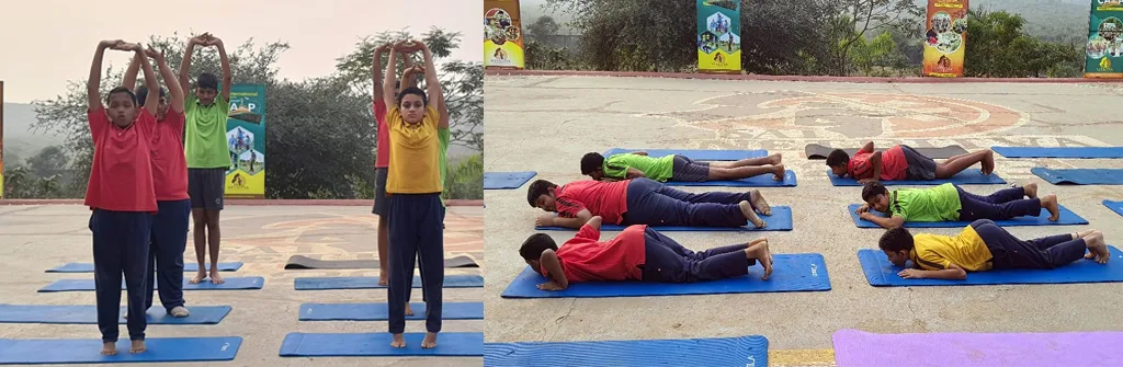 Sunset Serenity: SAIoneers Embrace the Suryasta Yoga Wellness Ritual