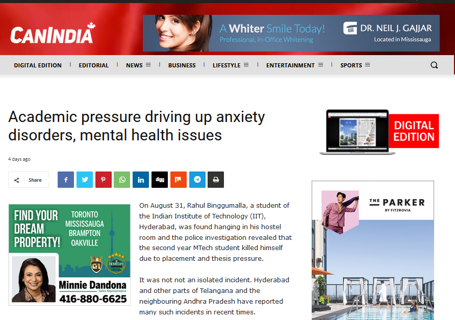 Academic pressure driving up anxiety disorders, mental health issues |...