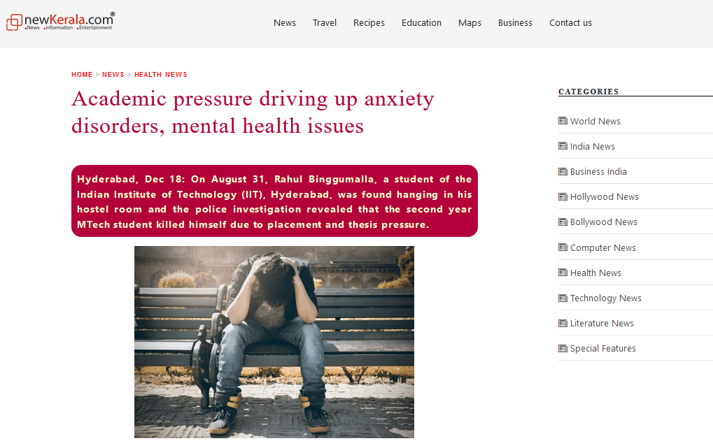 Academic pressure driving up anxiety disorders, mental health issues |...