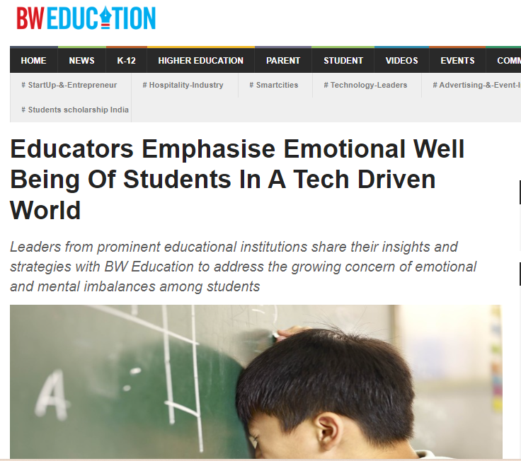 Educators Emphasise Emotional Well Being Of Students In A Tech Driven ...