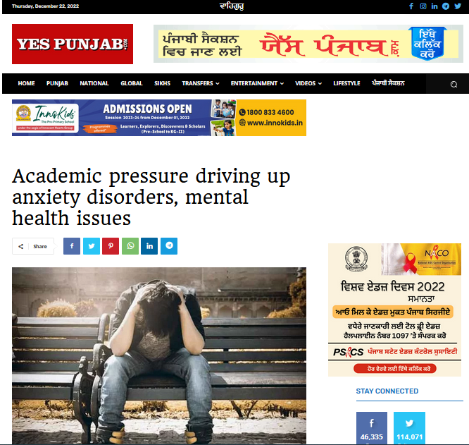 Academic pressure driving up anxiety disorders, mental health issues |...