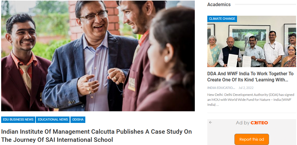 Indian Institute of Management Calcutta Publishes a Case Study on the journey  || India Education Diary
