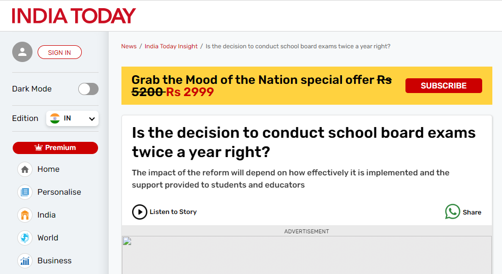 Is the decision to conduct school board exams twice a year right? || I...