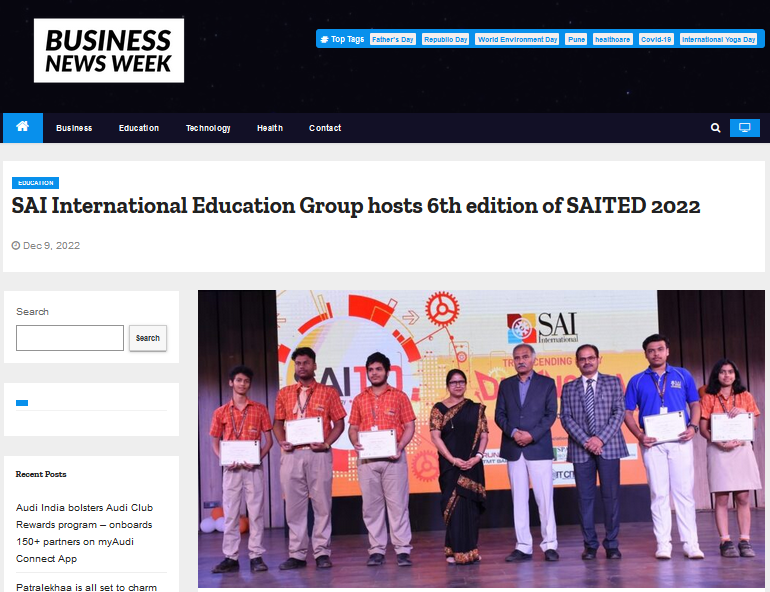 SAI International Education Group hosts 6th edition of SAITED 2022 || ...