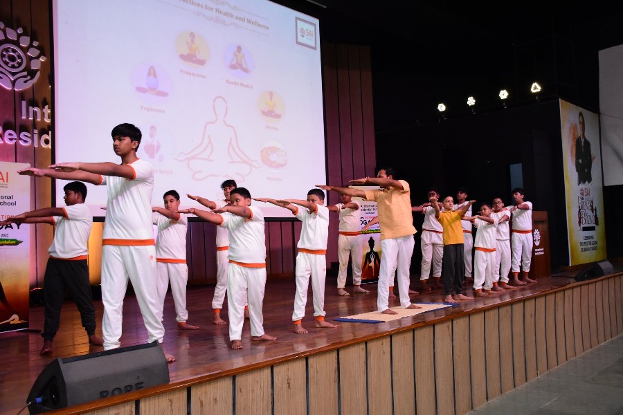 Embracing the Serenity Within: SAI International Residential School Celebrates International Yoga Day